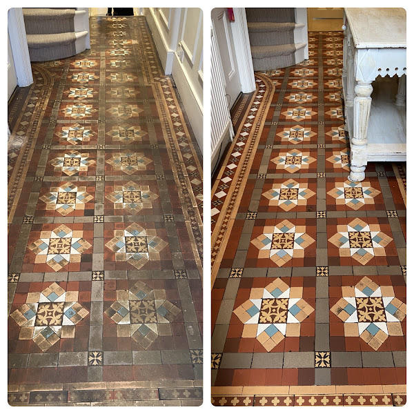 100 year old Victorian tiles restored back to their original beauty!